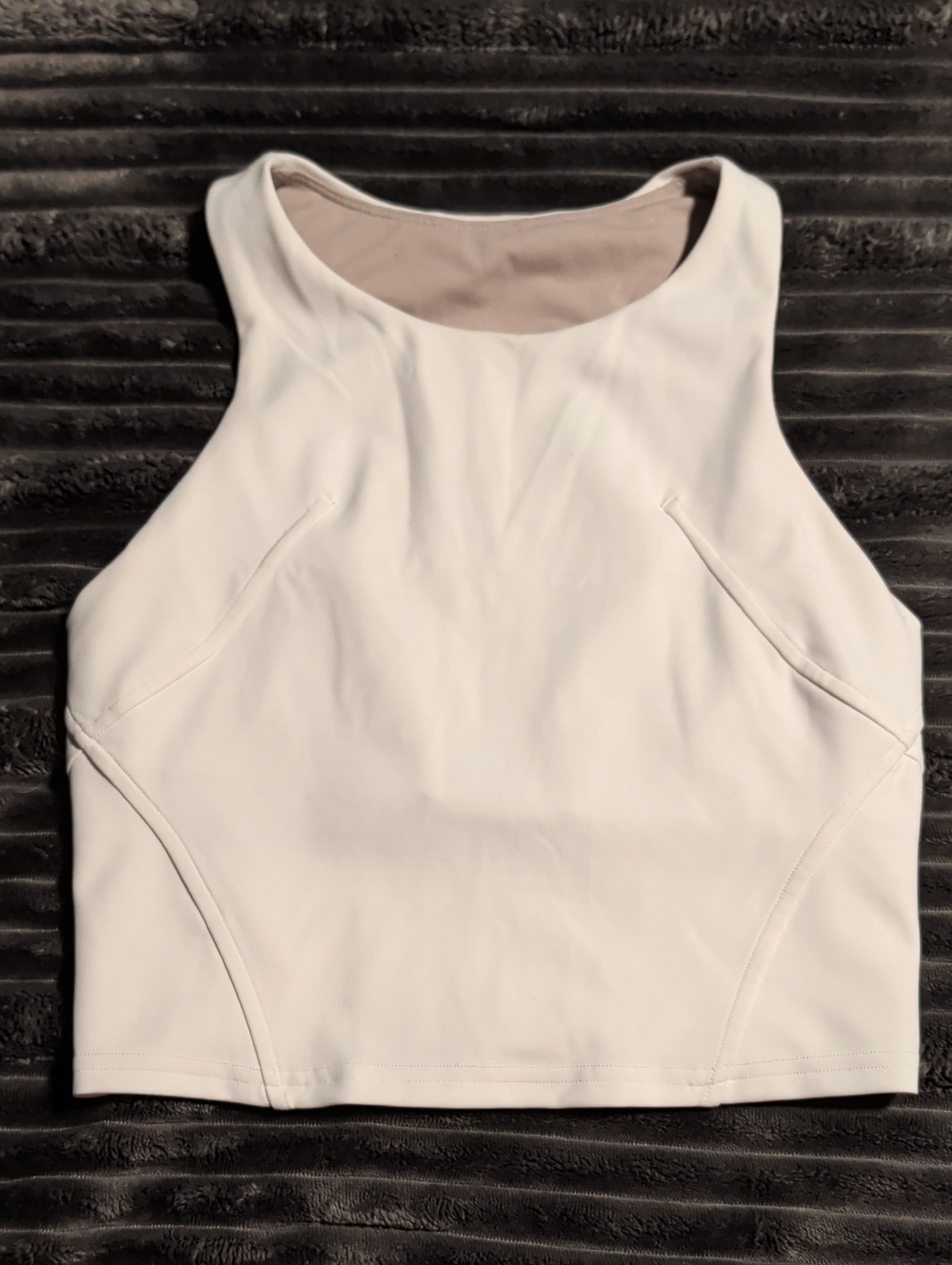 lululemon athletica White Cropped High-Neck Tank